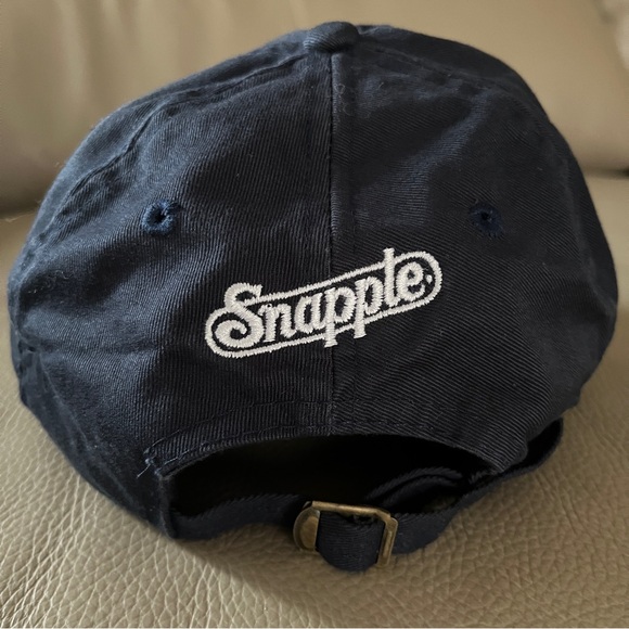 New SNAPPLE BASEBALL CAP HAT NAVY COTTON Adult One Size Unisex adjustable strap - Picture 13 of 13